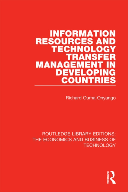 E-knjiga Information Resources and Technology Transfer Management in Developing Countries Richard Onyango