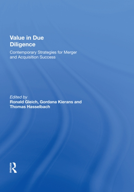 E-kniha Value in Due Diligence Ronald Gleich