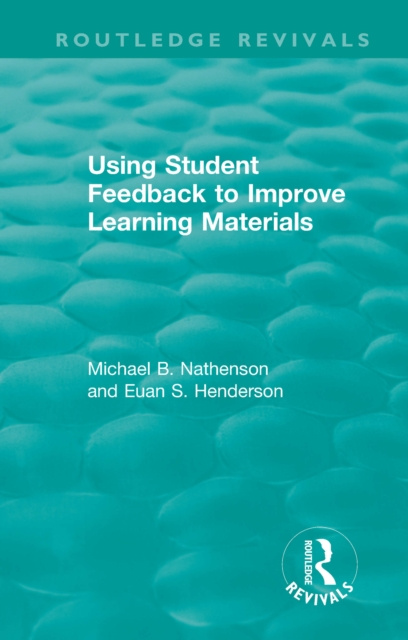 E-book Using Student Feedback to Improve Learning Materials Michael B. Nathenson