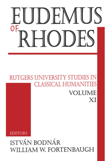 E-knjiga Eudemus of Rhodes William Fortenbaugh