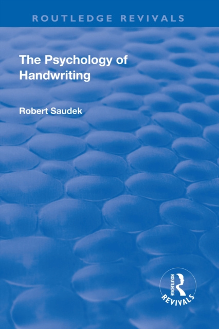 E-kniha Revival: The Psychology of Handwriting (1925) Robert Saudek