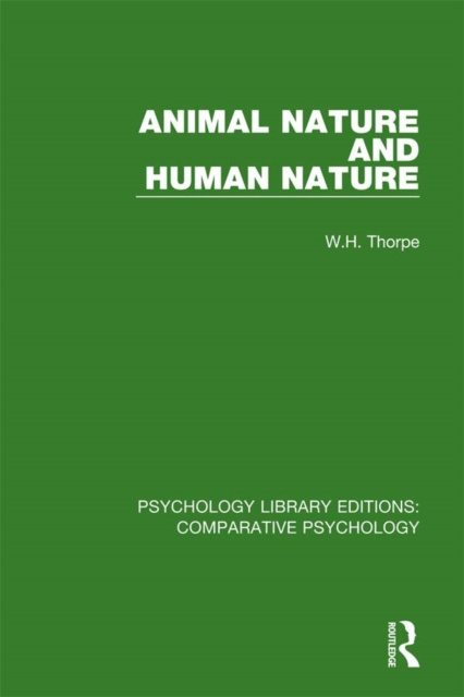 E-kniha Animal Nature and Human Nature W.H. Thorpe