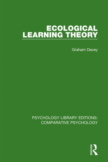 E-kniha Ecological Learning Theory Graham Davey