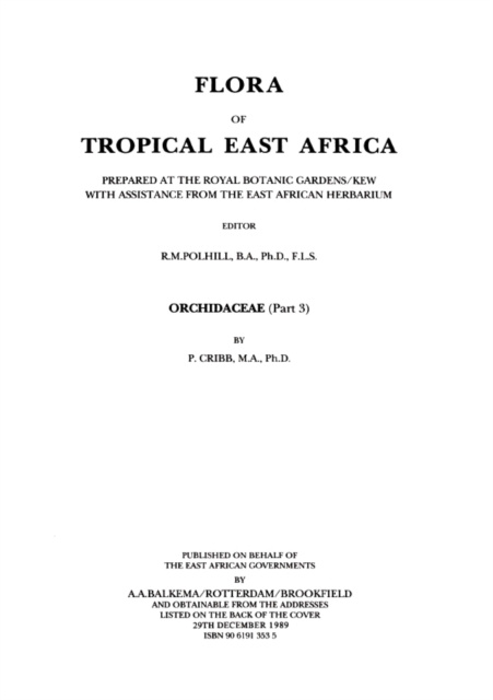 E-kniha Flora of Tropical East Africa P. Cribb