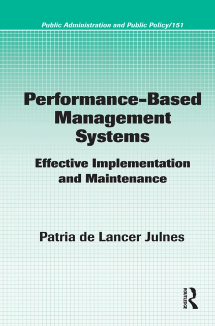 E-knjiga Performance-Based Management Systems Patria de Lancer Julnes