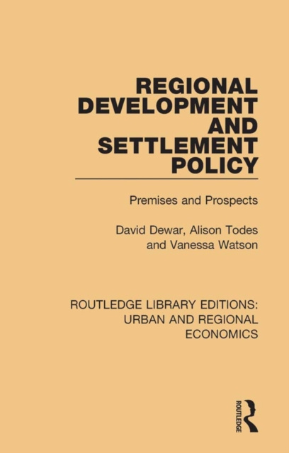 E-book Regional Development and Settlement Policy David Dewar