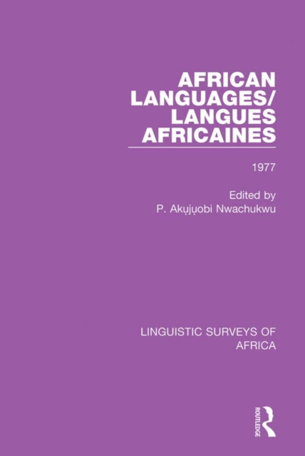 E-book African Languages/Langues Africaines P. Akujuobi Nwachukwu