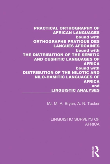 E-kniha Practical Orthography of African Languages International African Institute