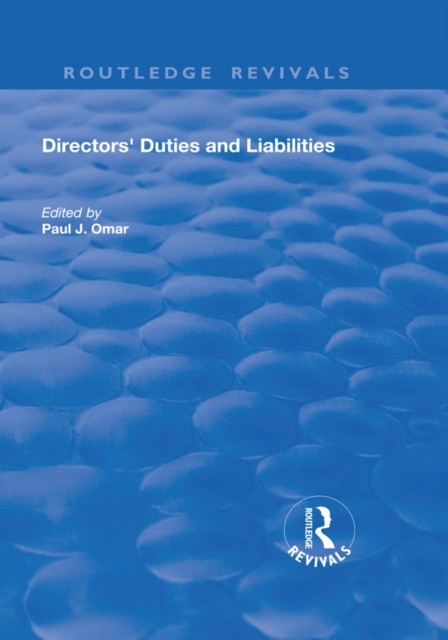 E-book Directors' Duties and Liabilities Paul J. Omar