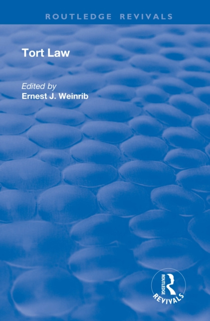 E-book Tort Law Ernest J. Weinrib