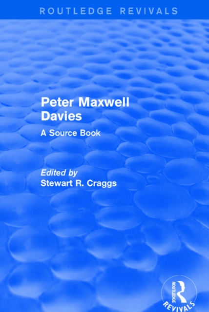 E-kniha Peter Maxwell Davies Stewart R. Craggs