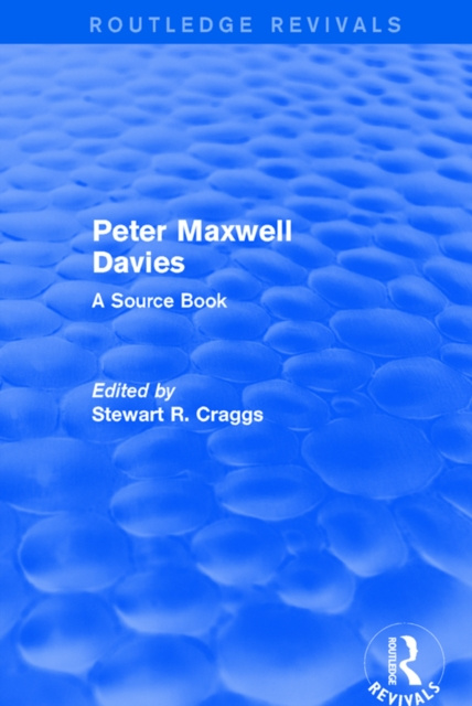 E-book Peter Maxwell Davies Stewart R. Craggs