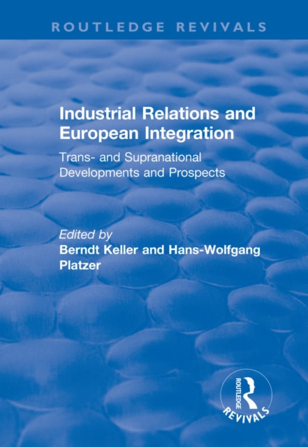 E-book Industrial Relations and European Integration Hans-wolfgang Platzer