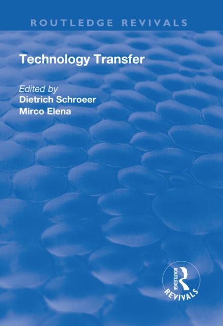 E-knjiga Technology Transfer Dietrich Schroeer