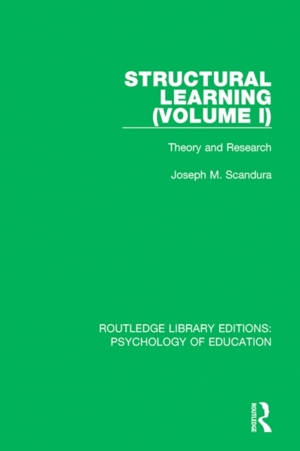 E-knjiga Structural Learning (Volume 1) Joseph M. Scandura