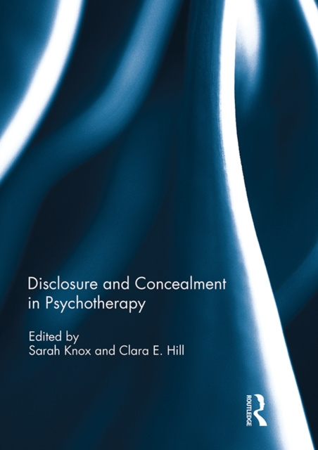 E-kniha Disclosure and Concealment in Psychotherapy Sarah Knox