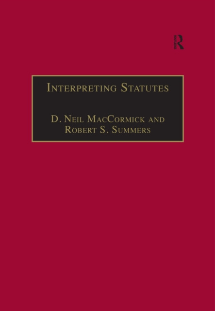 E-book Interpreting Statutes D. Neil MacCormick