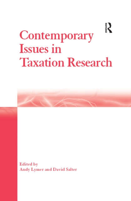 E-kniha Contemporary Issues in Taxation Research Andy Lymer