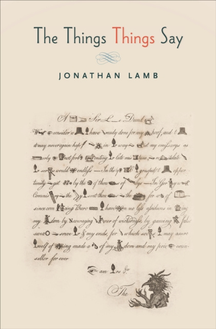 E-book Things Things Say Jonathan Lamb