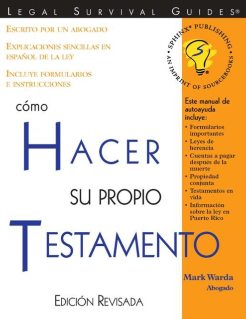 E-book Como Hacer Su Propio Testamento Mark Warda