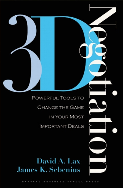 E-book 3-d Negotiation David A. Lax