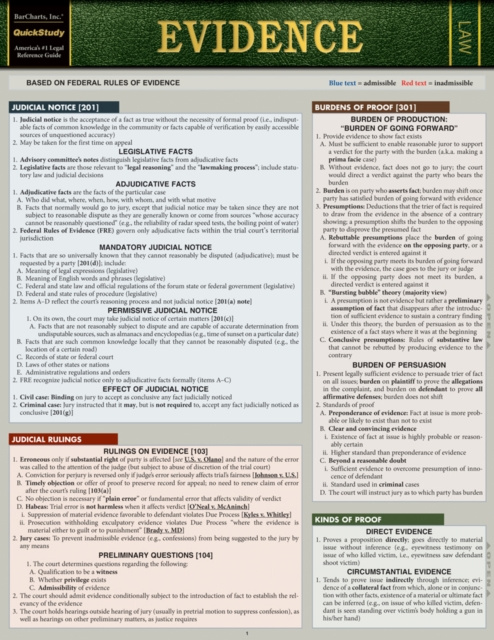 E-book Evidence Inc. BarCharts