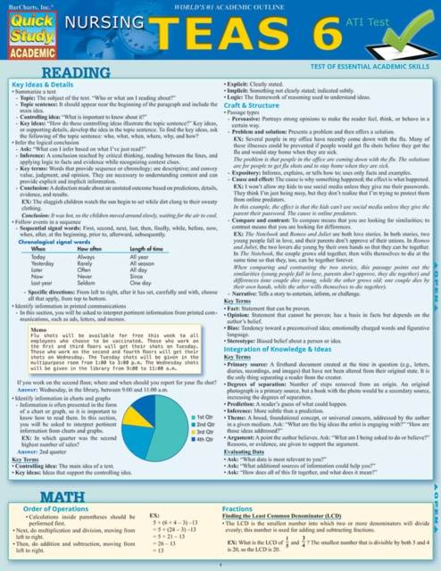 E-book Nursing TEAS Guide Julie Henry