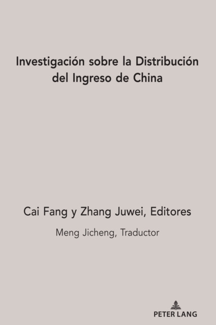 E-kniha Investigacion sobre la Distribucion del Ingreso de China Jicheng Meng Jicheng
