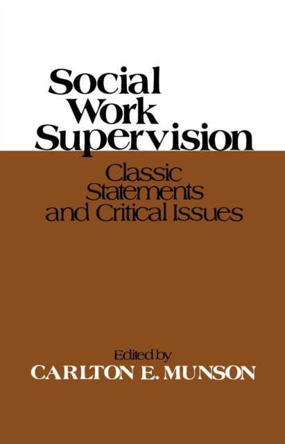 E-knjiga Social Work Supervision Carlton E. Munson