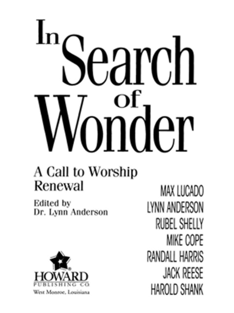 E-knjiga In Search of Wonder Dr. Lynn Anderson