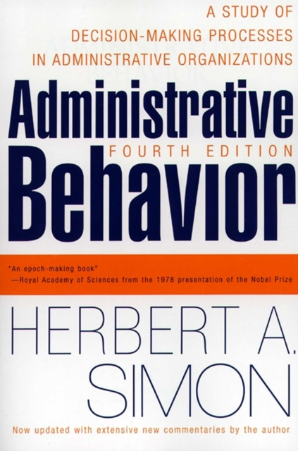 E-Book Administrative Behavior, 4th Edition Herbert A. Simon