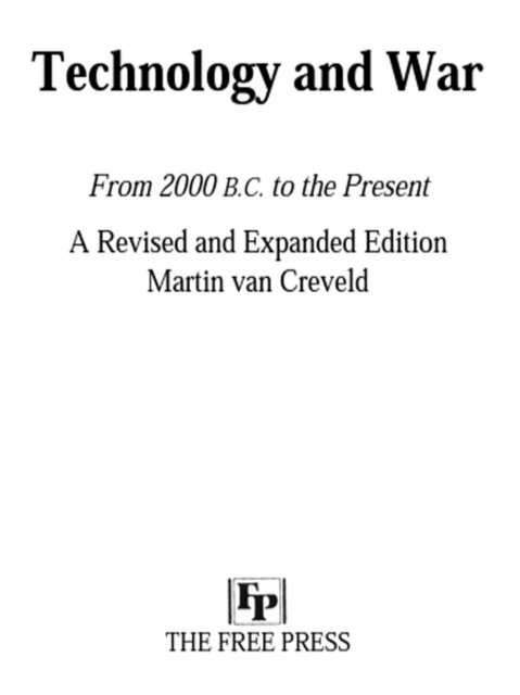 E-knjiga Technology and War Martin Van Creveld