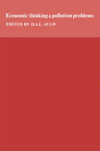 E-knjiga Economic Thinking and Pollution Problems Douglas Auld