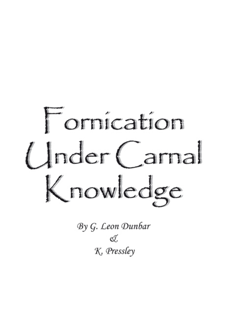 E-knjiga Fornication Under Carnal Knowledge K. Pressley