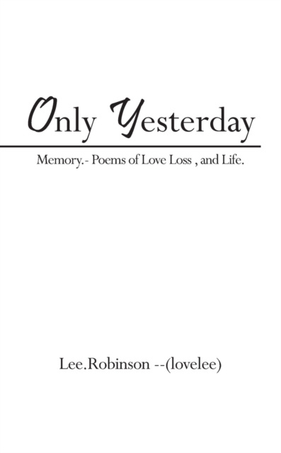 E-knjiga Only Yesterday Lee F Robinson