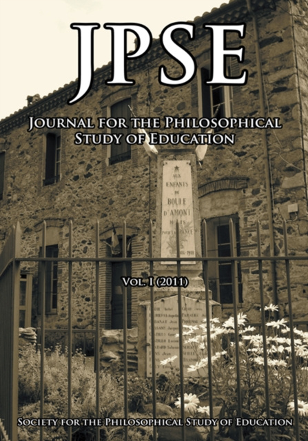 E-knjiga Jpse The Society for the Philosophical Study of Education