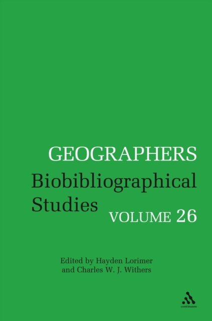 E-book Geographers Withers Charles W. J. Withers