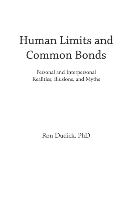 E-knjiga Human Limits and Common Bonds Ron Dudick
