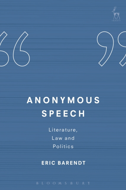 E-book Anonymous Speech Barendt Eric Barendt