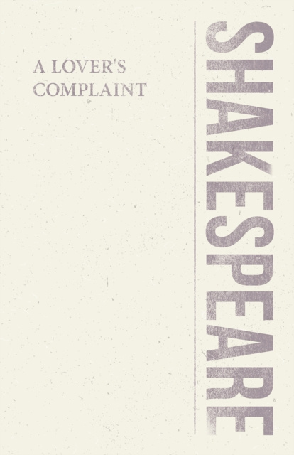 E-knjiga Lover's Complaint William Shakespeare