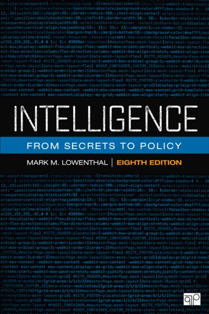 E-knjiga Intelligence Mark M. Lowenthal