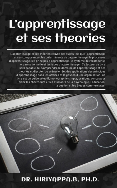 E-kniha L'apprentissage et ses theories Hiriyappa B; Ph.D.