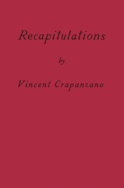 E-book Recapitulations Vincent Crapanzano