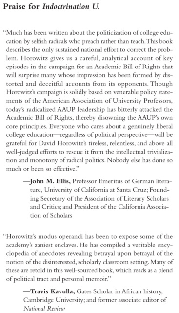 E-knjiga Indoctrination U David Horowitz