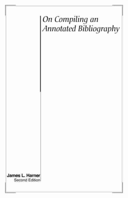 Libro electrónico On Compiling an Annotated Bibliography James L. Harner