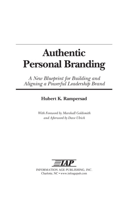 E-knjiga Authentic Personal Branding Hubert K Rampersad