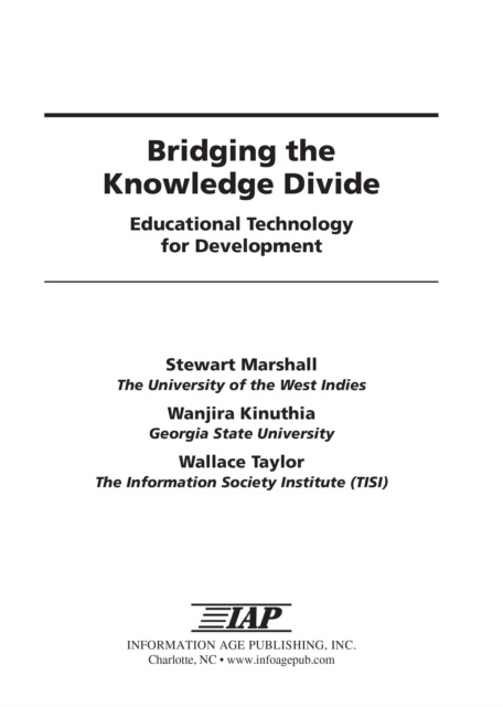 E-knjiga Bridging the Knowledge Divide Stewart Marshall