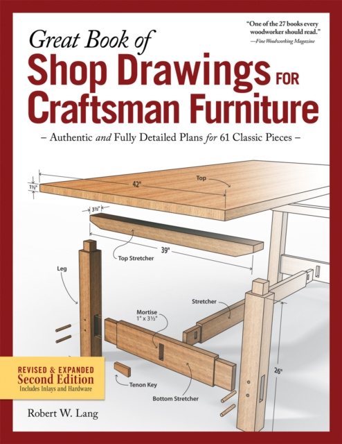 E-kniha Great Book of Shop Drawings for Craftsman Furniture, Revised & Expanded Second Edition Robert W. Lang