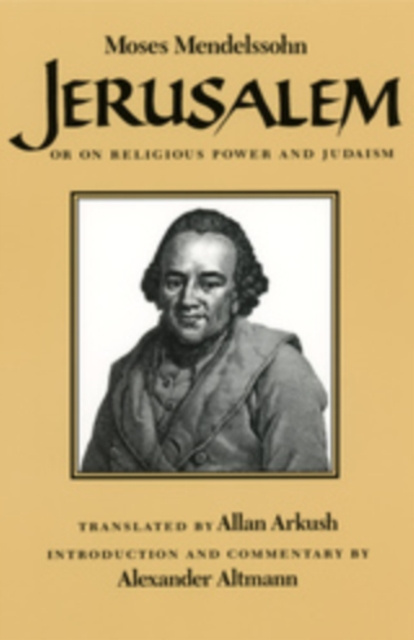 E-knjiga Jerusalem Mendelssohn Moses Mendelssohn