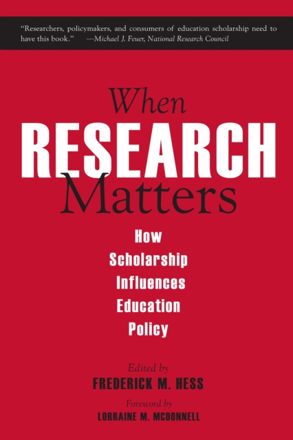 E-knjiga When Research Matters Frederick M. Hess
